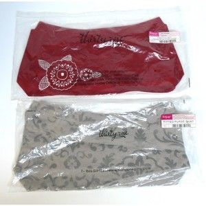 2 NEW SEALED Thirty One Fitted Purse Skirt (No Purse) CHRISTMAS RED & taupe
